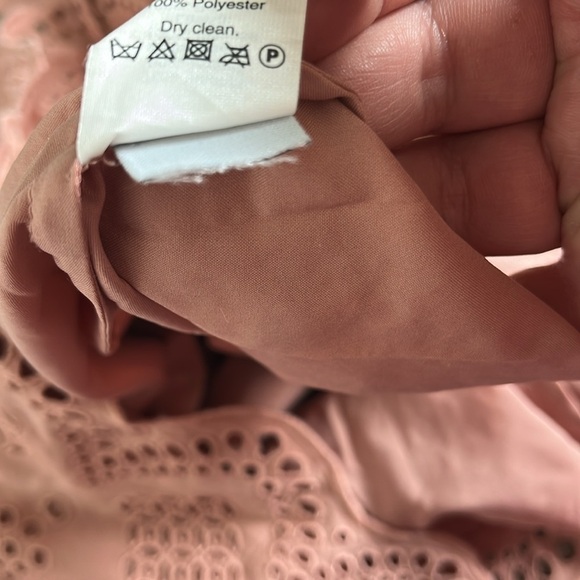 MADEWELL Pink Eyelet Off-Shoulder Casual Dress | Size 0 - Picture 11 of 11